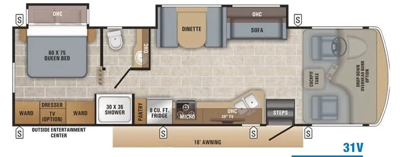 Jayco Alante 31V floor plan