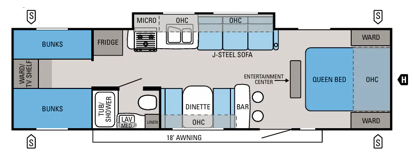 Jayco Jay Feather Select 29L floor plan