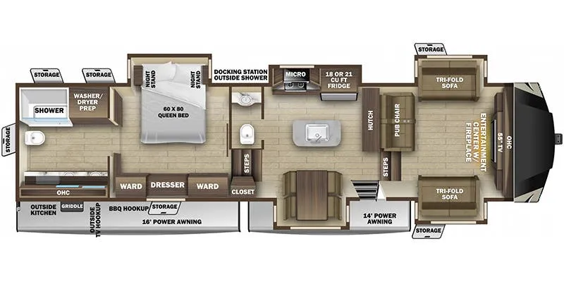 Highland Ridge Mesa Ridge MF373RBS floor plan