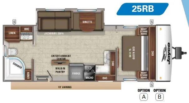 Jayco Jay Feather 25RB floor plan