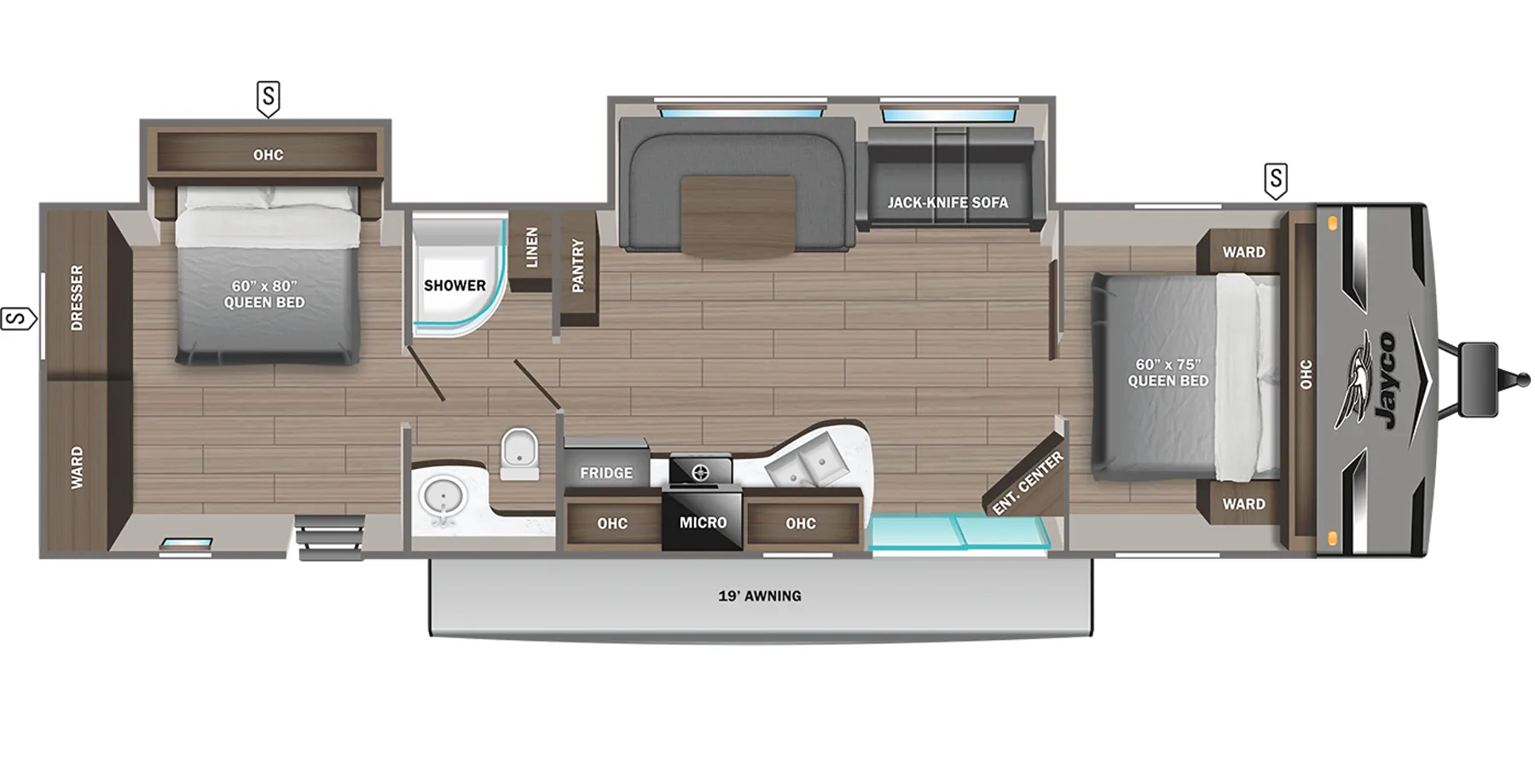 Jayco Jay Flight 380DQS floor plan