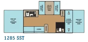 Coachmen Clipper Classic 1285SST floor plan