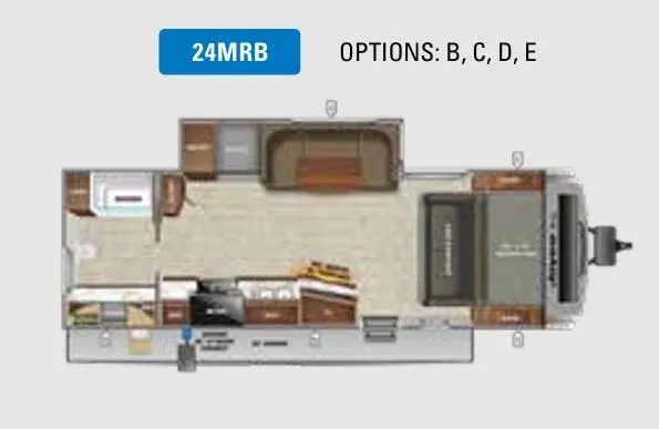Jayco White Hawk 24MRB floor plan