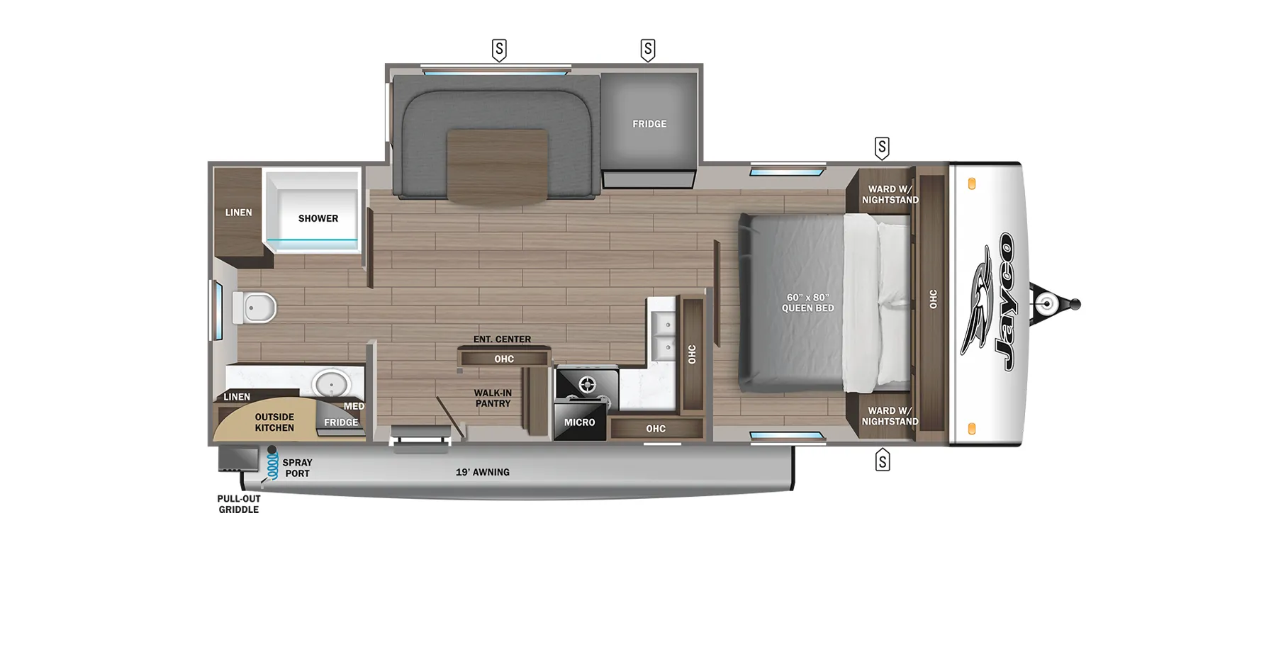 Jayco Jay Feather 22RB floor plan