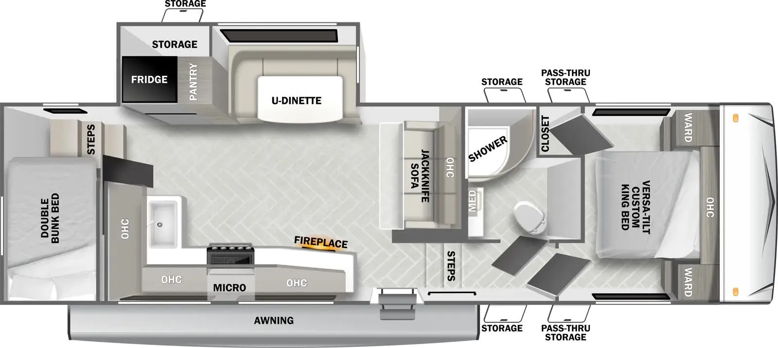 Forest River EVO F2705 floor plan