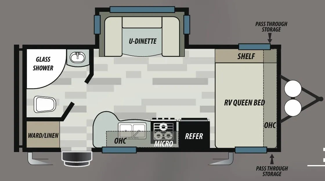 Forest River EVO 1850 floor plan