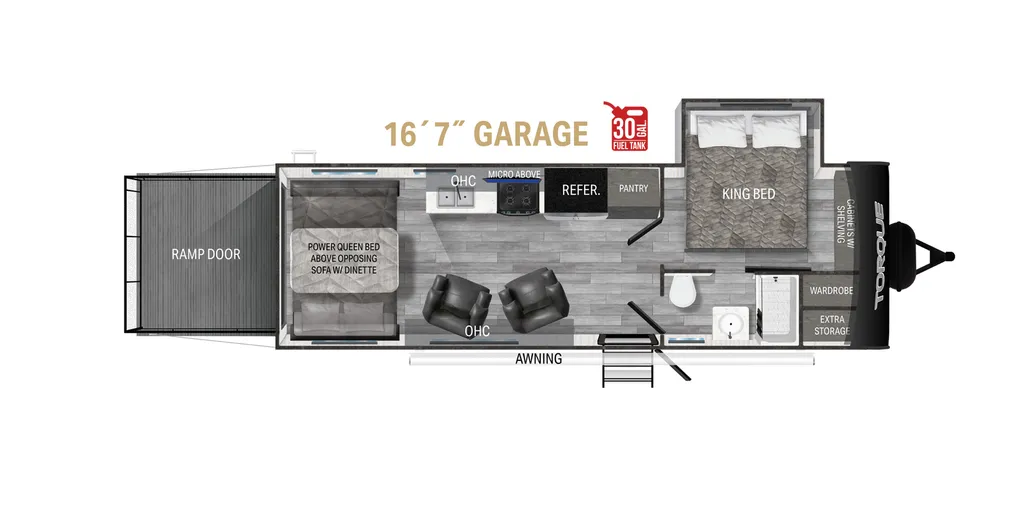 2023 Heartland Torque T256 floor plan
