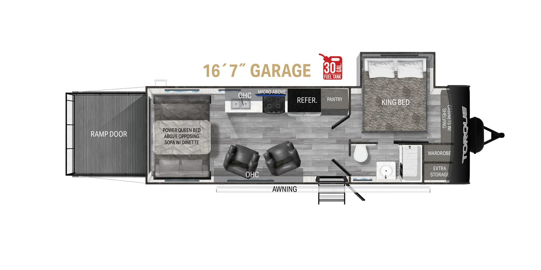 Heartland Torque Travel Trailer T256 floor plan