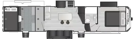 Keystone Carbon 348 floor plan