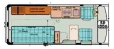 Sportsmobile Promaster 135S floor plan