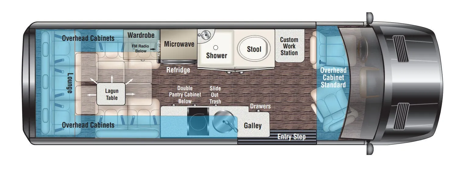 Midwest Passage RV MD2 floor plan