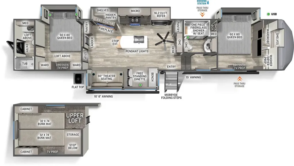 2025 Forest River Sierra 4002FB floor plan