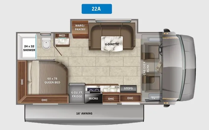Jayco Redhawk SE 22A floor plan