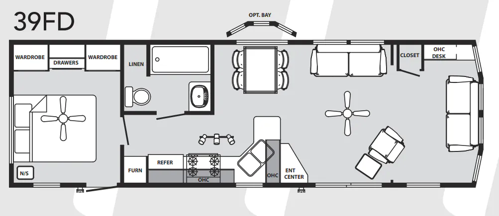 Forest River Quailridge 39FD floor plan