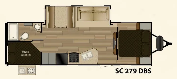 Cruiser RV Shadow Cruiser 279DBS floor plan