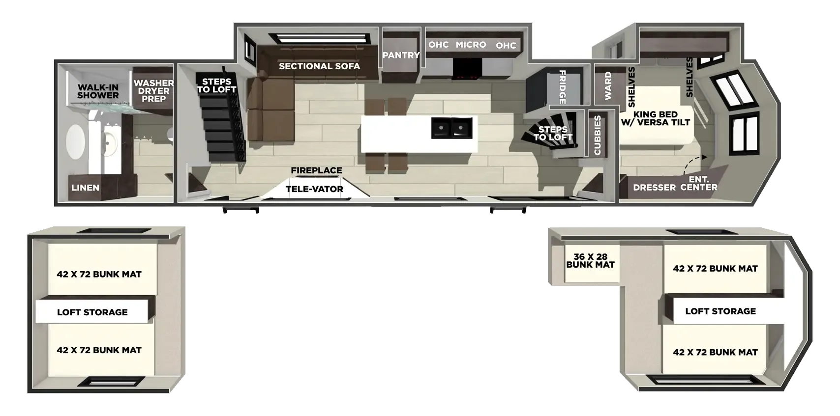 2026 Forest River Salem Grand Villa 42ICE - Floor plan