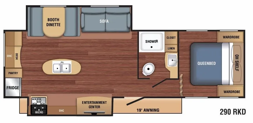 Braxton Creek BX 290RKD floor plan