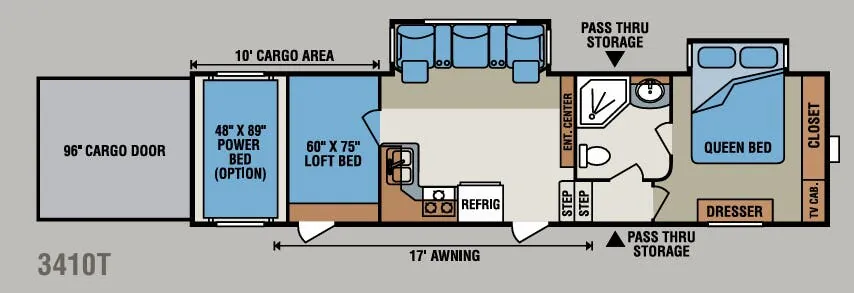 K-Z Inferno 3410T floor plan