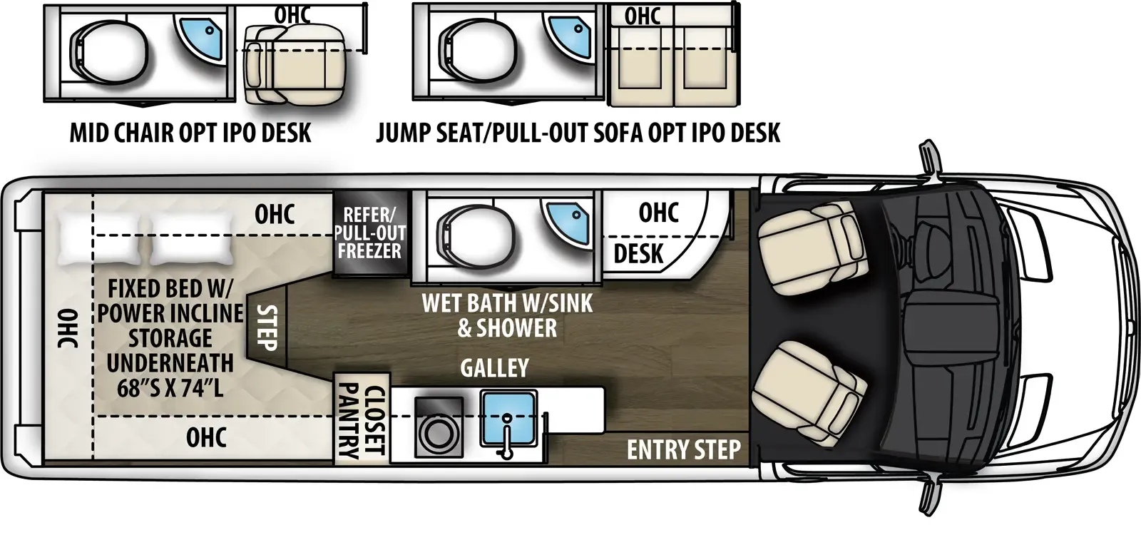 2026 Coachmen Galleria 24A - Floor plan