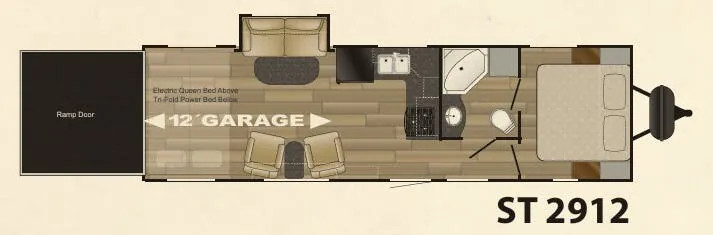 Cruiser RV Stryker ST 2912 floor plan