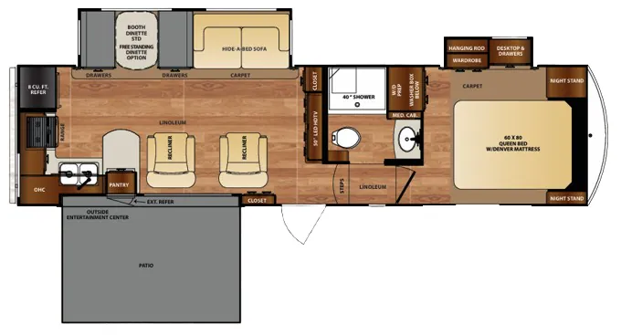 Forest River Black Diamond 29RKPW floor plan
