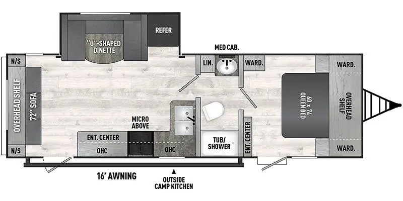 Coachmen Clipper 6K Series 272RLS floor plan