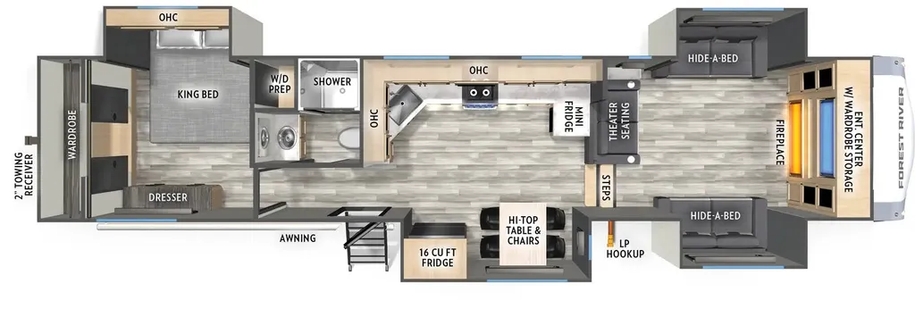 2026 Forest River Cardinal 35FL floor plan