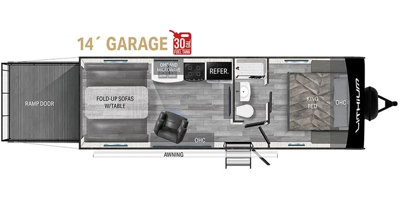 2023 Heartland Lithium LI 2414 - Floor plan