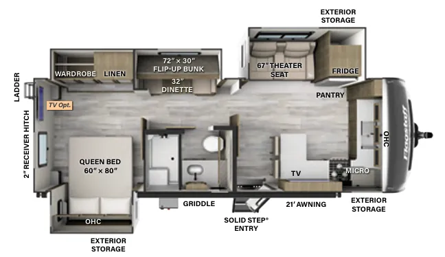 2024 Forest River Flagstaff Classic 826BHS - Floor plan