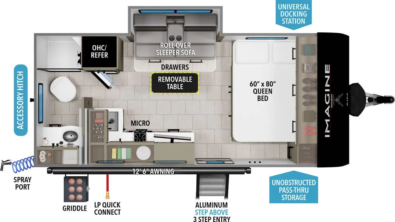 Grand Design Imagine AIM 16ML floor plan