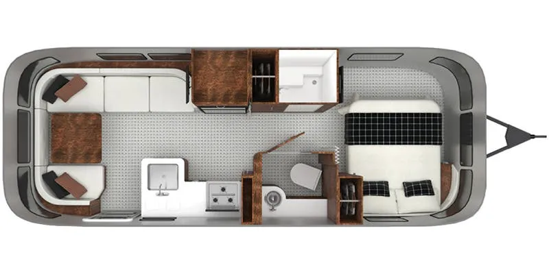 2025 Airstream Globetrotter 25FB - Floor plan