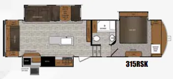 Prime Time Crusader 315RSK floor plan