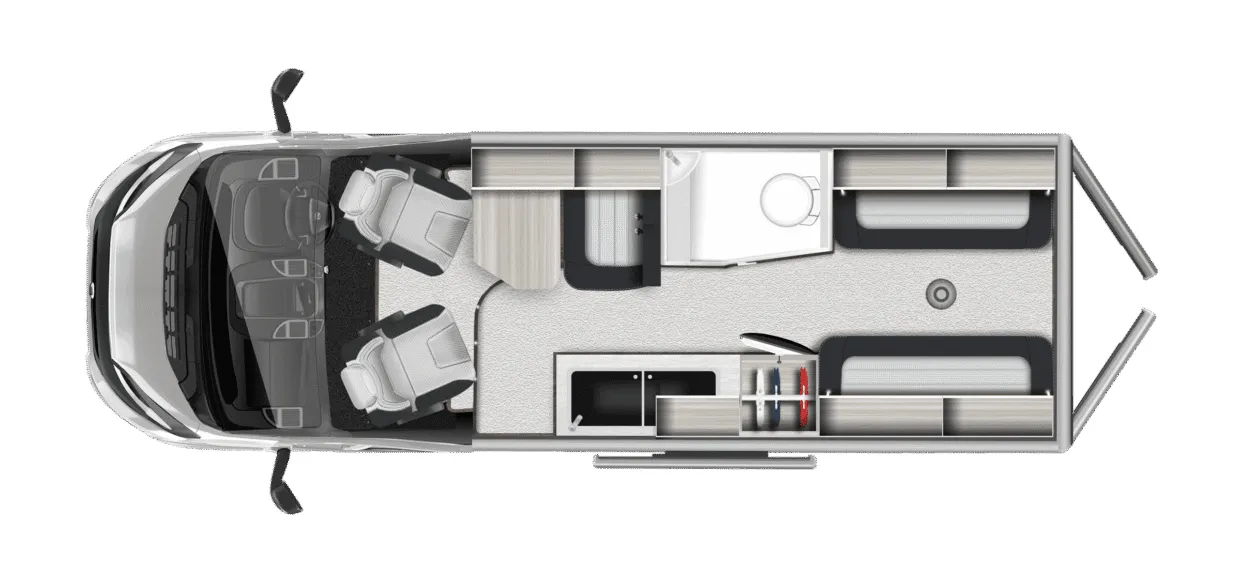 Auto-Trail Expedition 67 floor plan