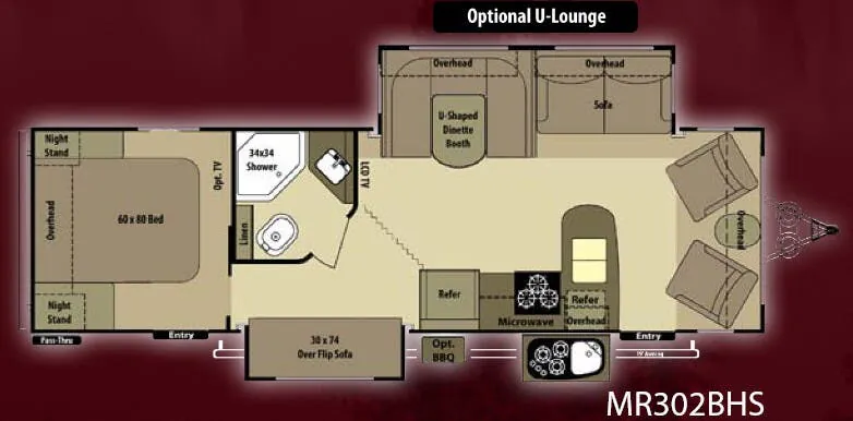 Highland Ridge Mesa Ridge MR302BHS floor plan