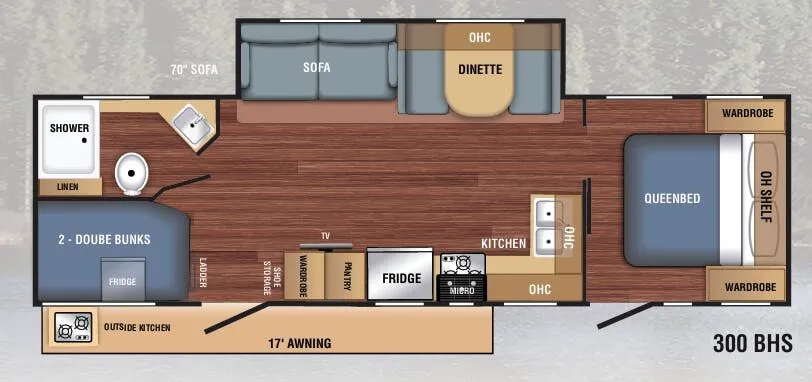 Braxton Creek LX 300BHS floor plan