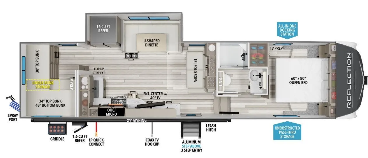 Grand Design Reflection 150 Series 150 SERIES 298BH floor plan