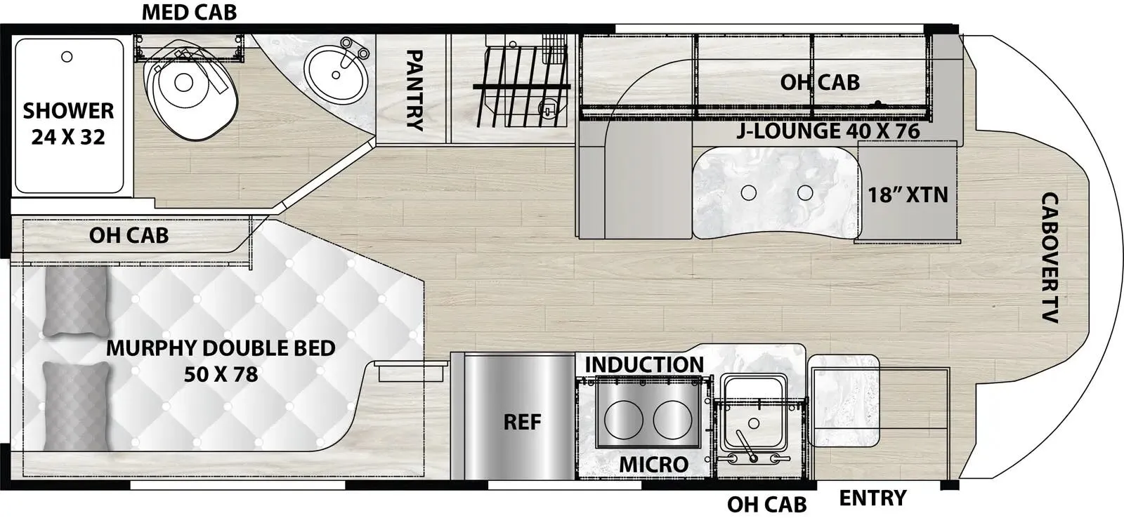 2025 Coachmen Cross Trail EV 21XG - Floor plan