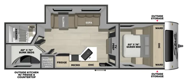 Coachmen Shasta I-5 5 527BHS floor plan