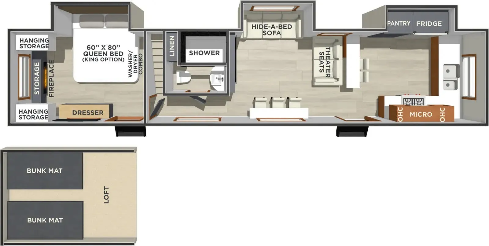 Forest River Lost Pines ASPEN floor plan