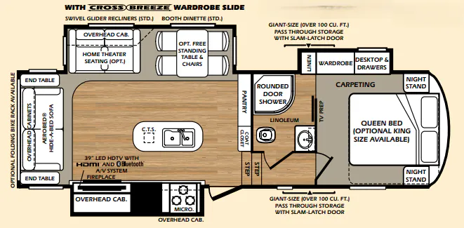Forest River Wildcat 275CKX floor plan