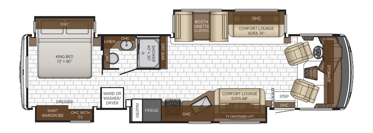 2026 Newmar Bay Star 3626 - Floor plan