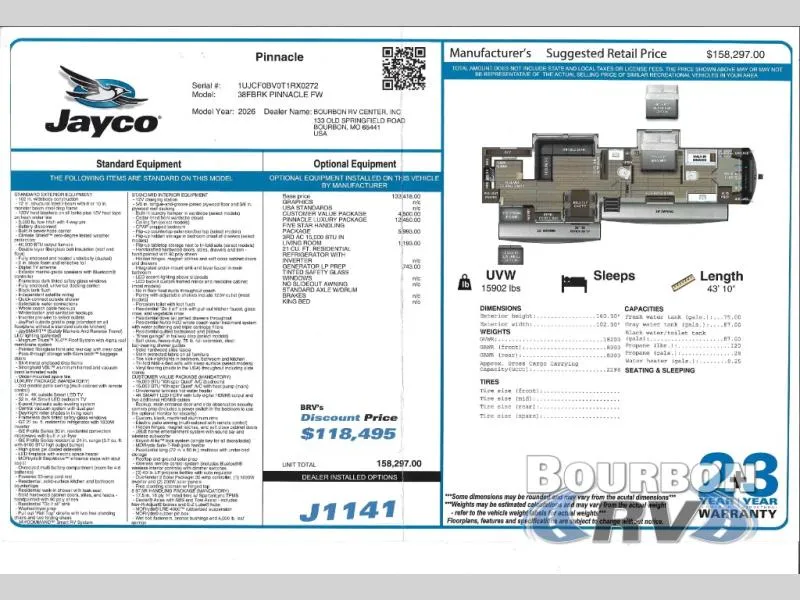 2026 Jayco Pinnacle 38FBRK - Photo 3