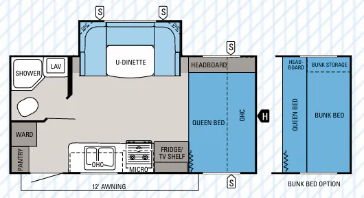 Jayco Jay Feather 197 floor plan