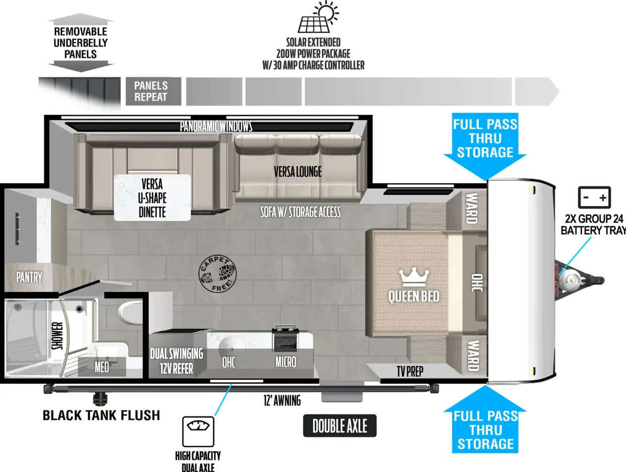 Forest River EVO Select 192SS floor plan