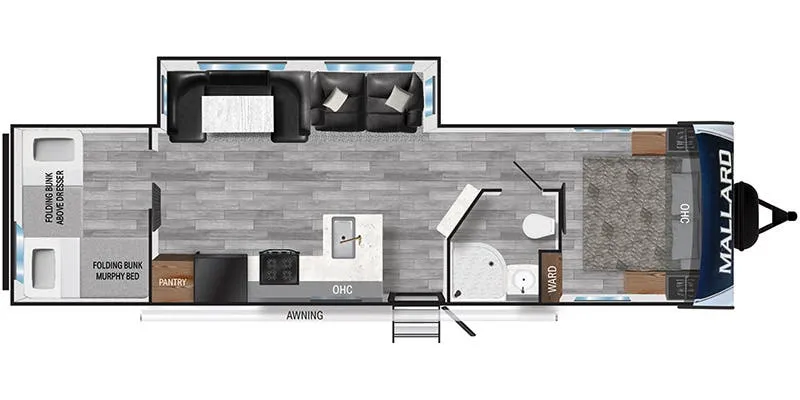 Heartland Mallard M321BH floor plan