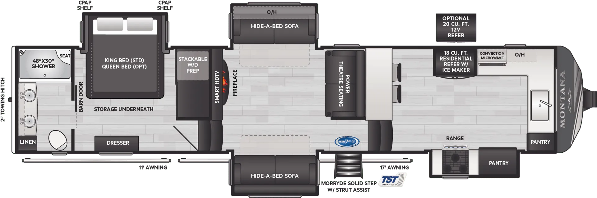 2024 Keystone Montana 3795FK - Floor plan