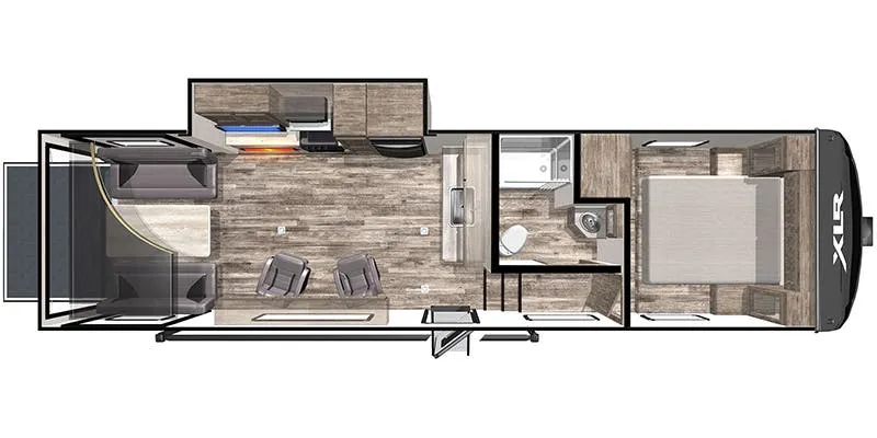 2021 Forest River XLR Micro Boost 335LRLE - Floor plan