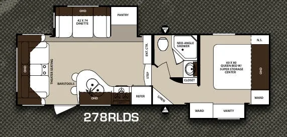 Forest River Surveyor 278RLDS floor plan