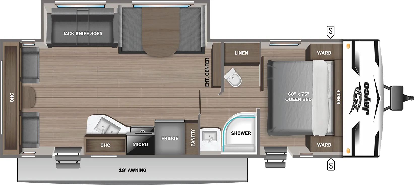 Jayco Jay Flight SLX 262RLSW floor plan
