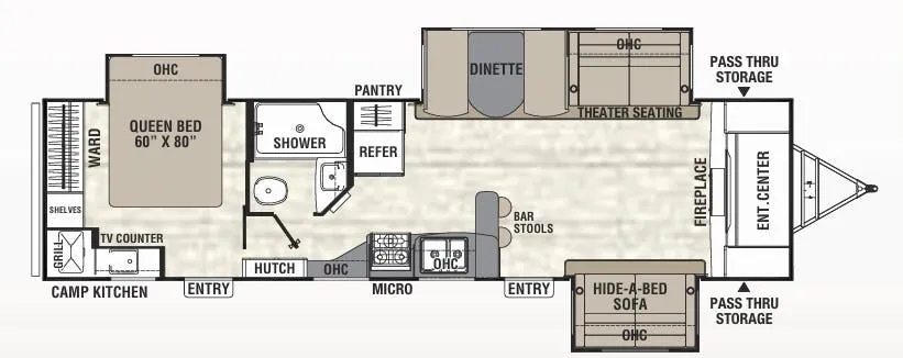 Coachmen Freedom Express Liberty Edition 321FEDSLE floor plan